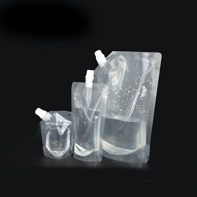 Clear Drink Bag Spout Pouch Liquid Beverage Packaging With Caps - Buy ...