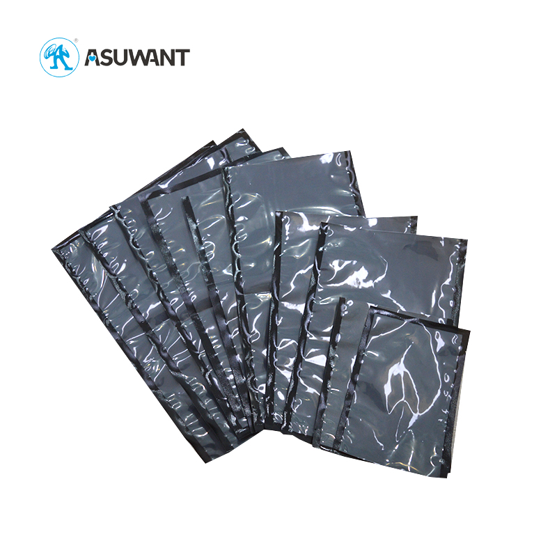 Eco Friendly Heat Sealing Laminated Black Clear Vacuum Seal Bag For